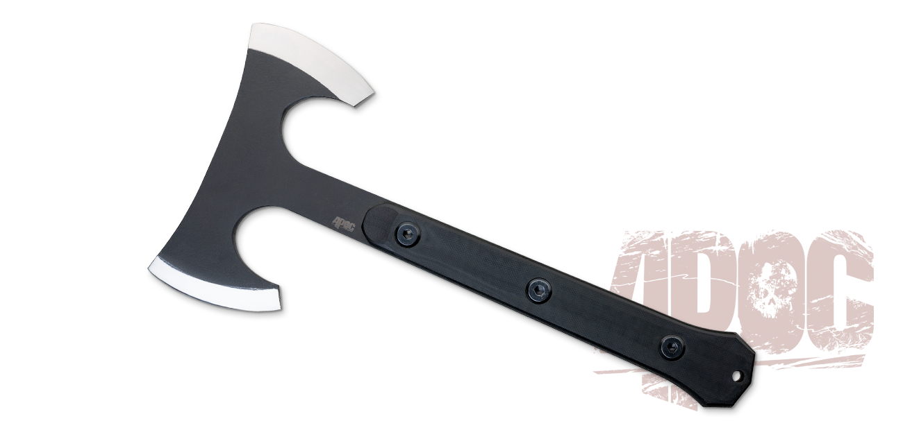 double bladed axe packaxe handaxe hatchet