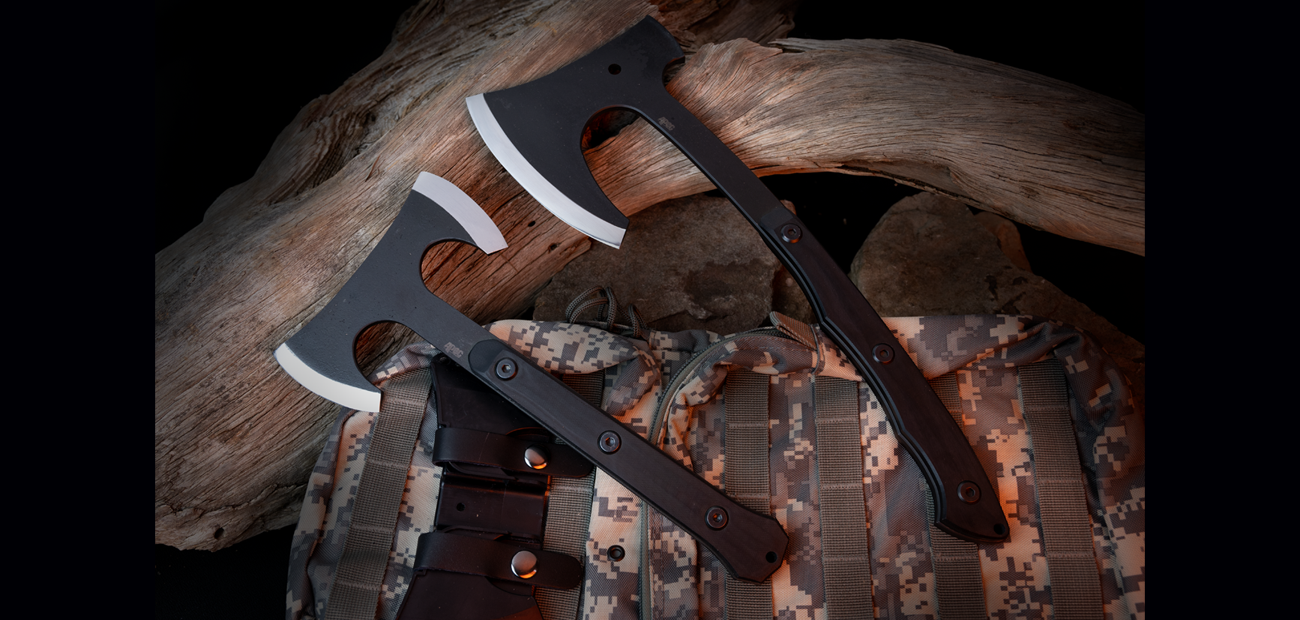 double bladed axe packaxe handaxe hatchet